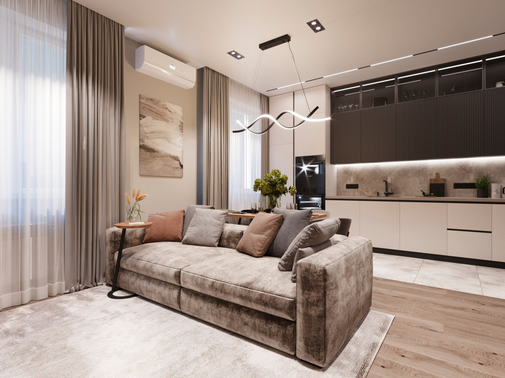 Московская современная квартира 97 кв.м для семьи с двумя детьми