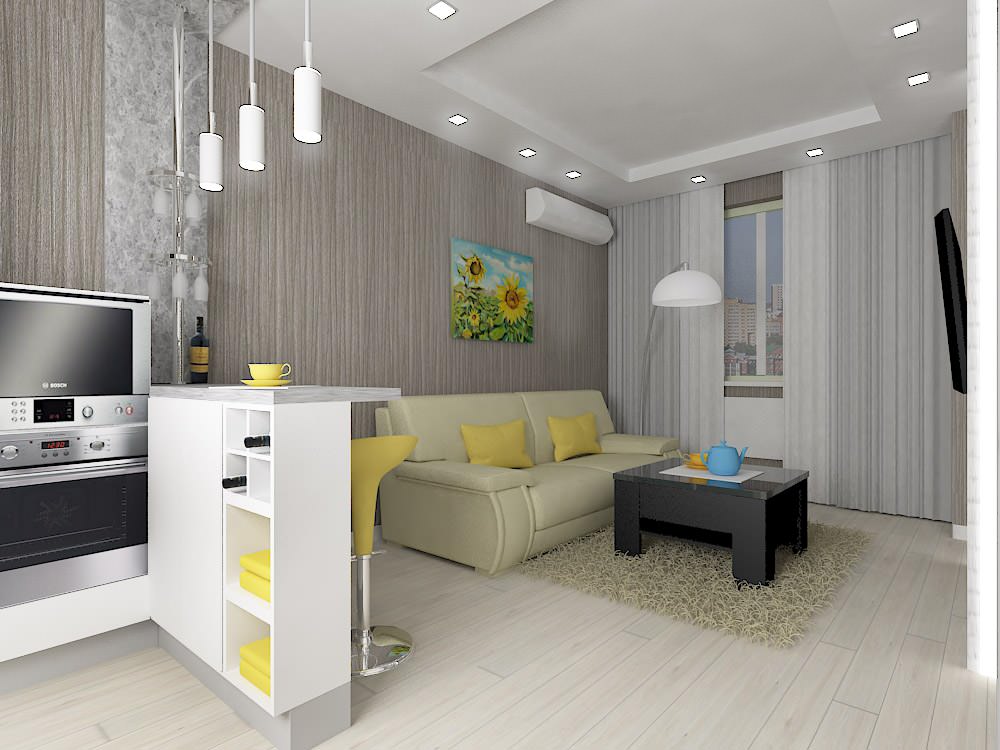 Обложка проекта: Однокомнатная квартира в Новопеределкино