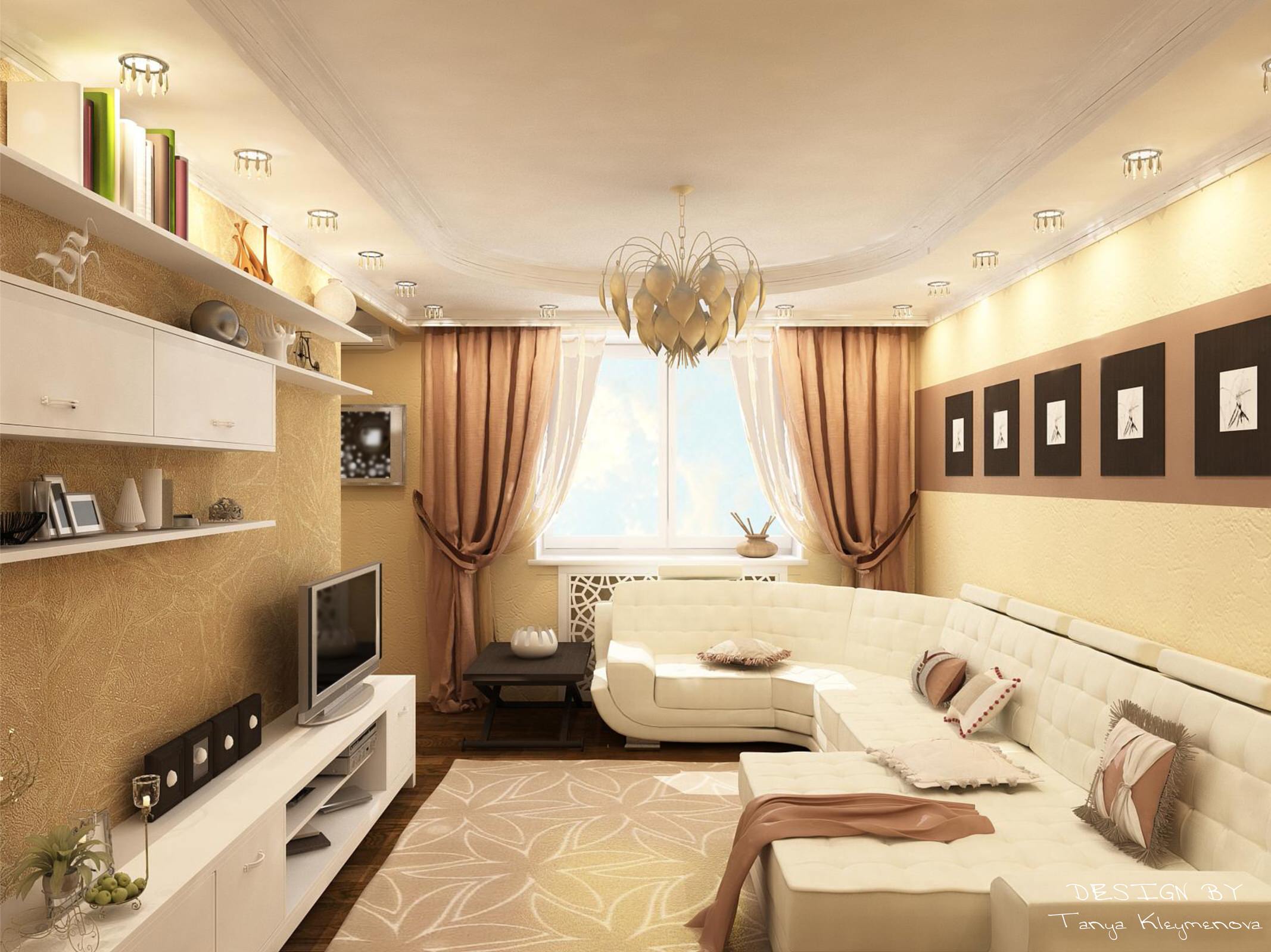 Теплый интерьер для теплых людей