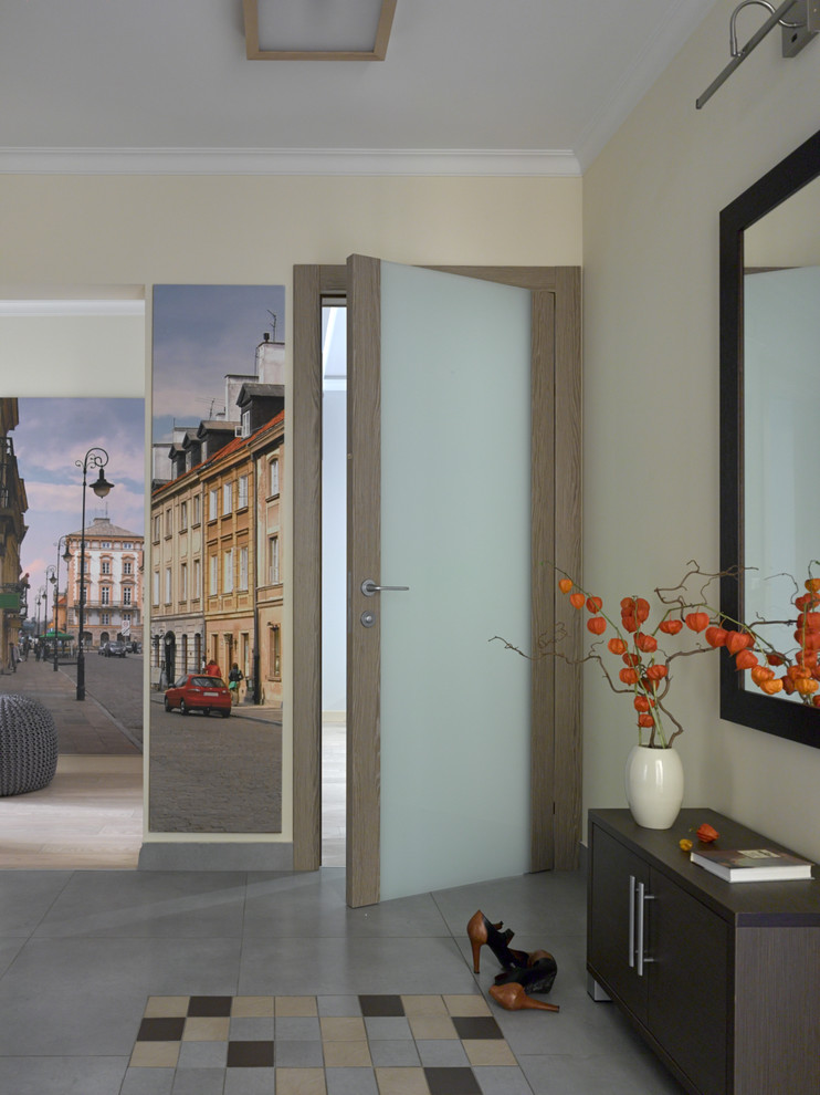 Современная квартира с элементами эко для мамы, дочки и кота