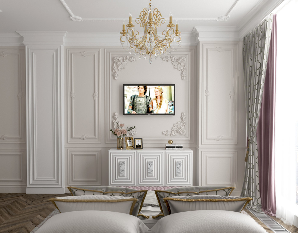 Классический интерьер в Москва Сити