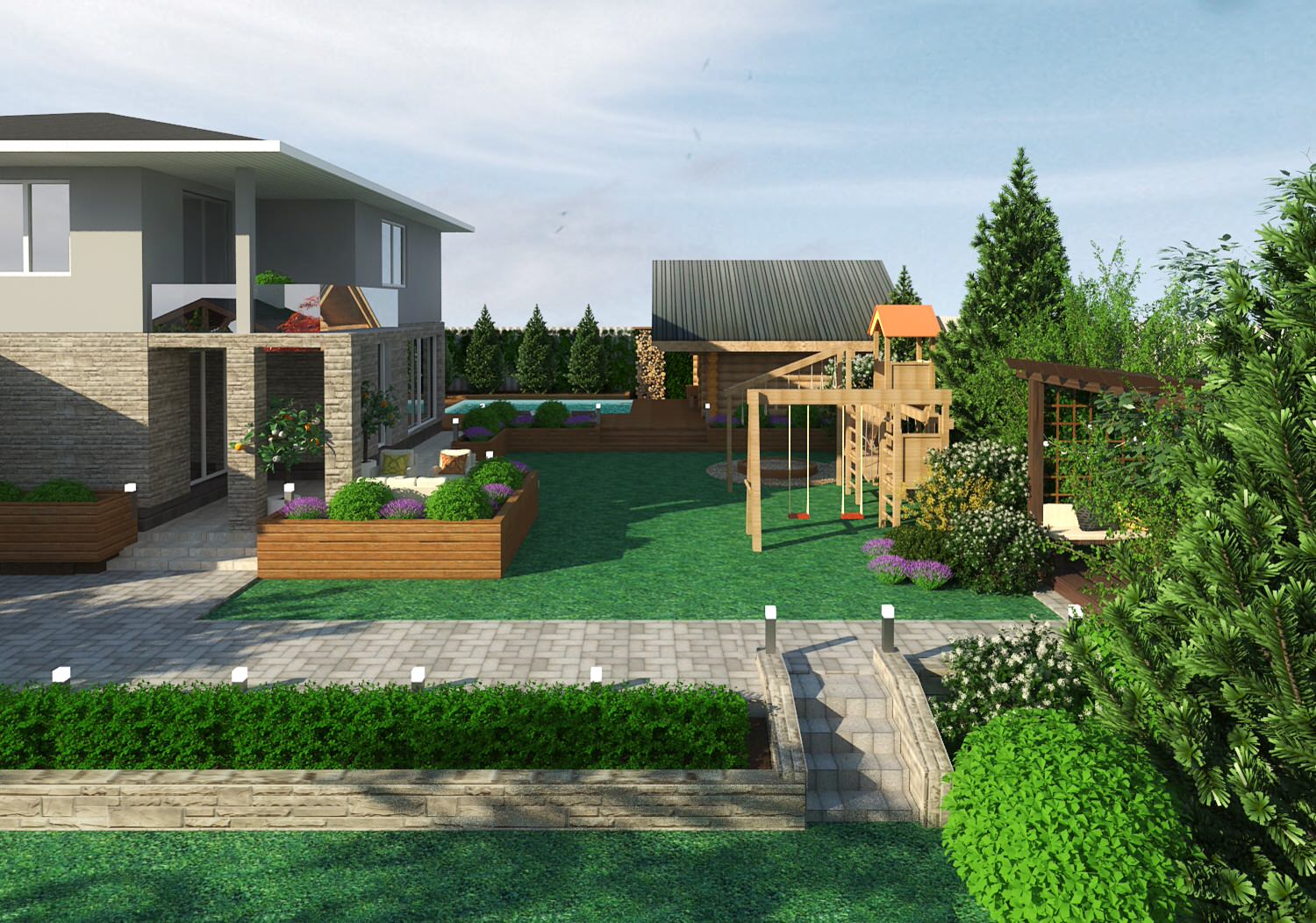 Благоустройство участка, в р-не п. Соловей ключ