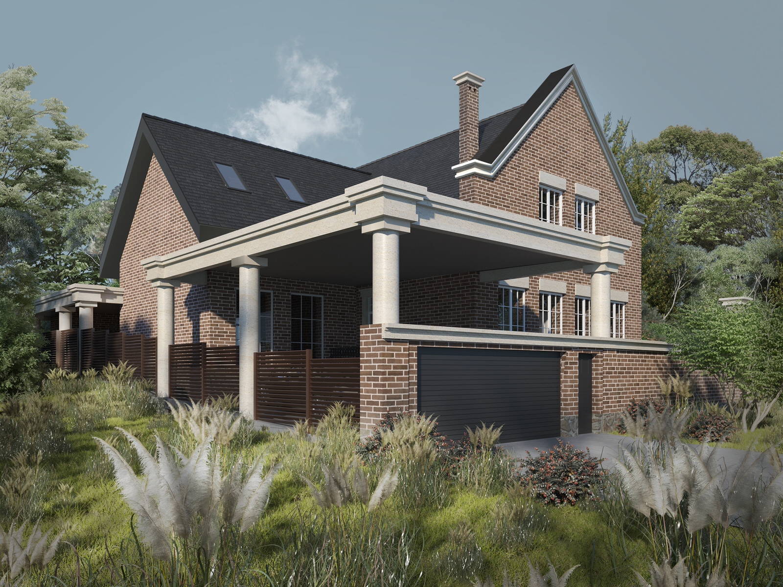 Обложка проекта: Дом с мансардой