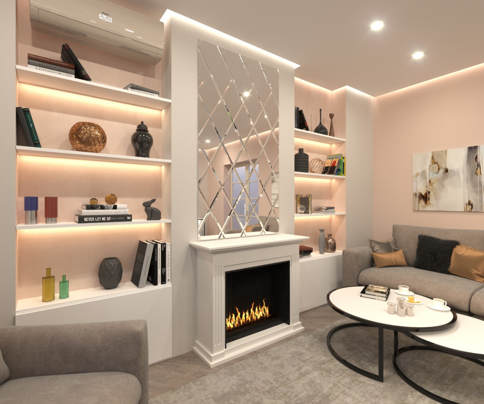 Кухня - гостиная в коттедже