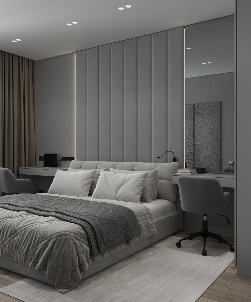 Проект квартиры для молодой семьи в Екатеринбурге. Спальня