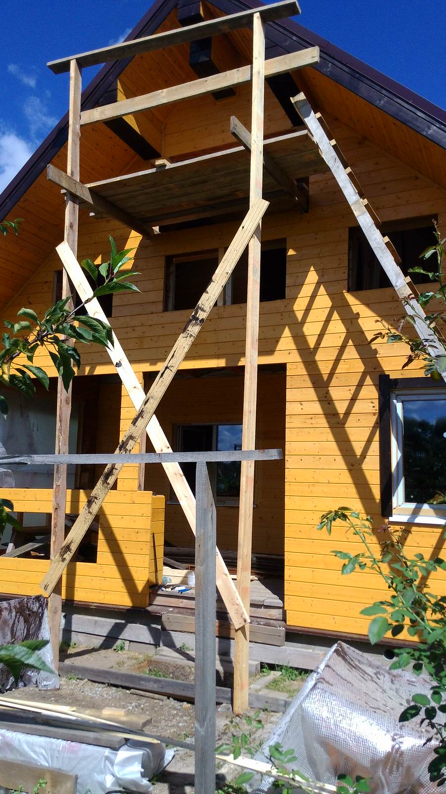 Дом из бруса для бабушки