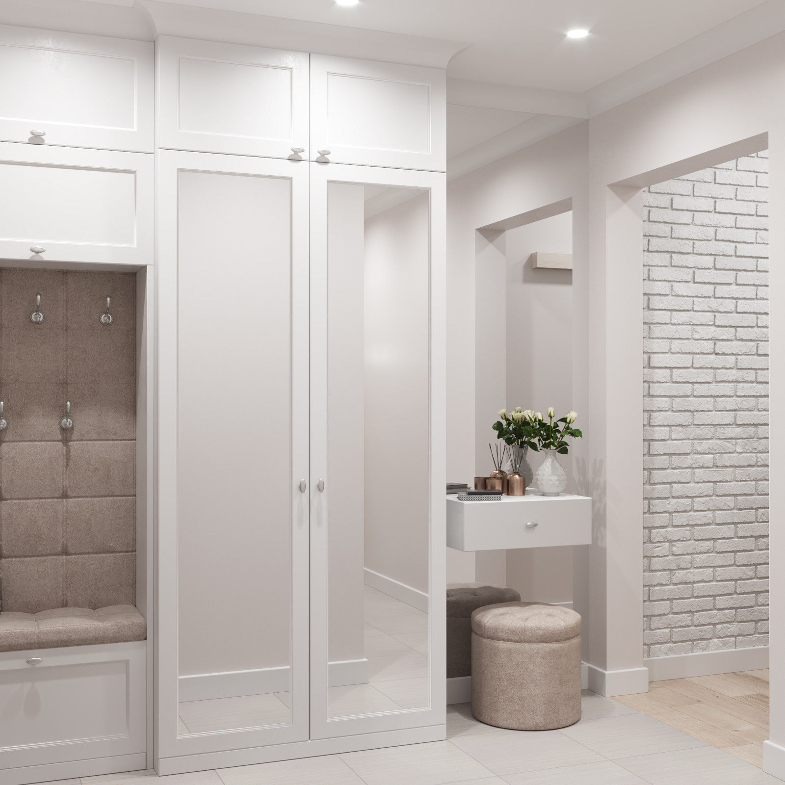 Обложка проекта: "Светлая прихожая"