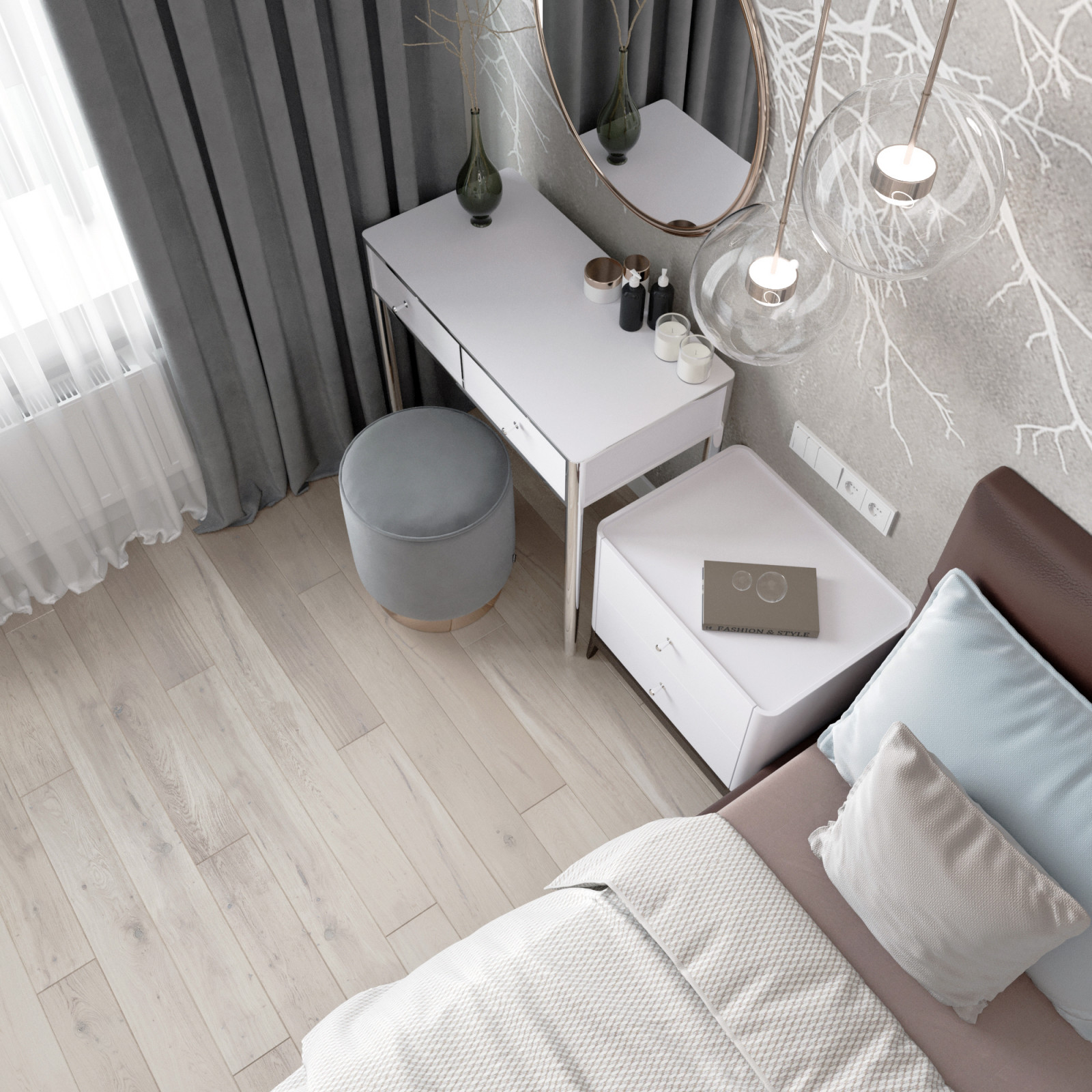 Проект квартиры в современном стиле в ЖК Скандинавия