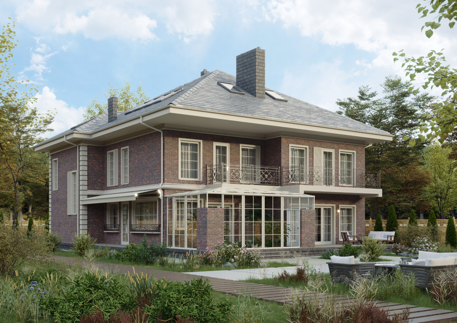 Комфортный дом на ДВЕ семьи