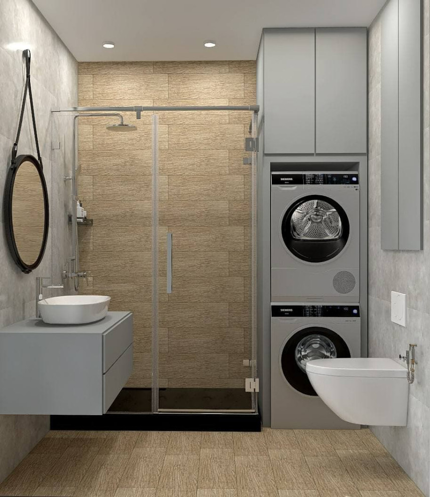 Светлая однокомнатная квартира с элементами лофт