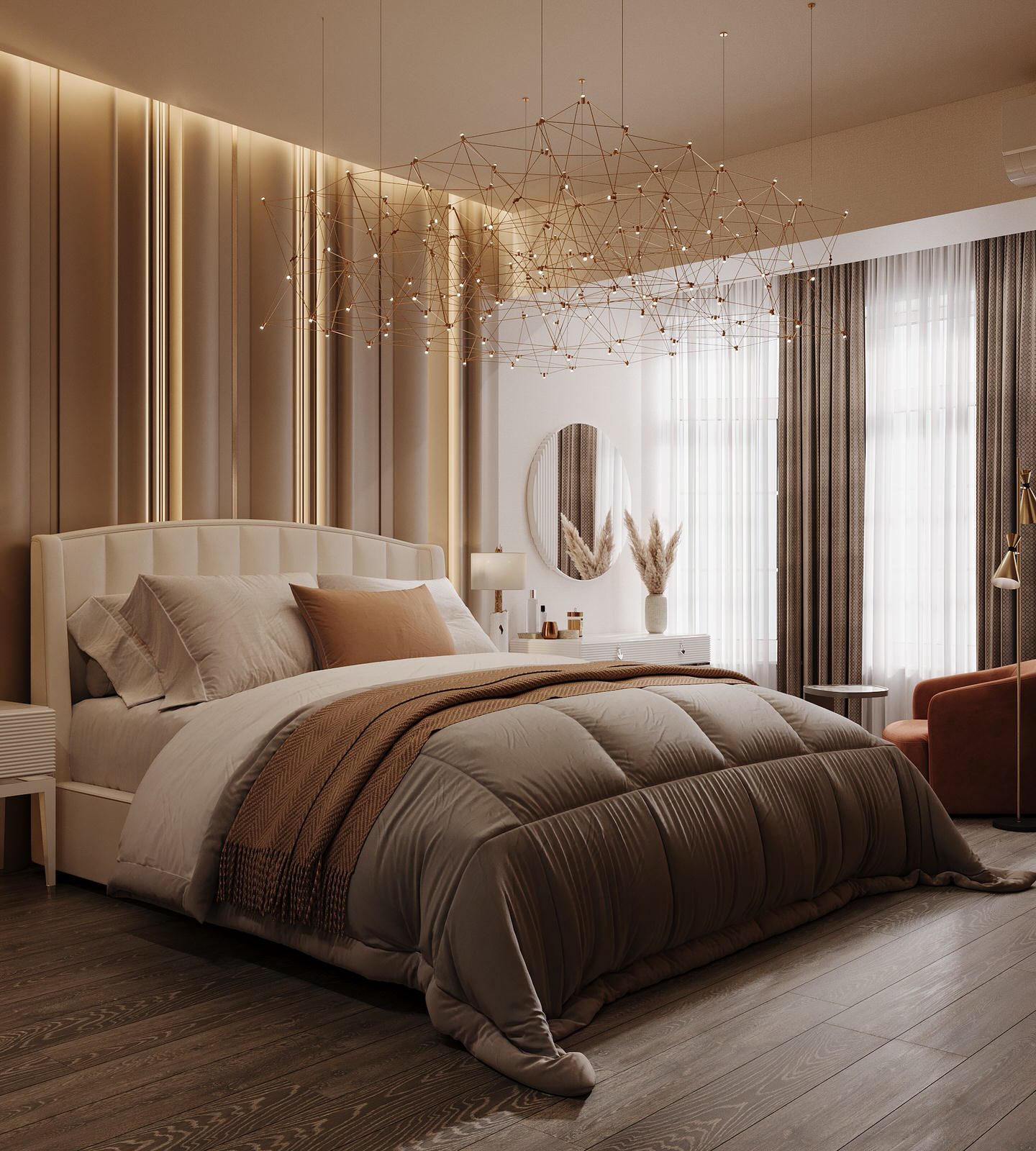 Интерьер загородного дома кардинально отличающийся от домов в округе