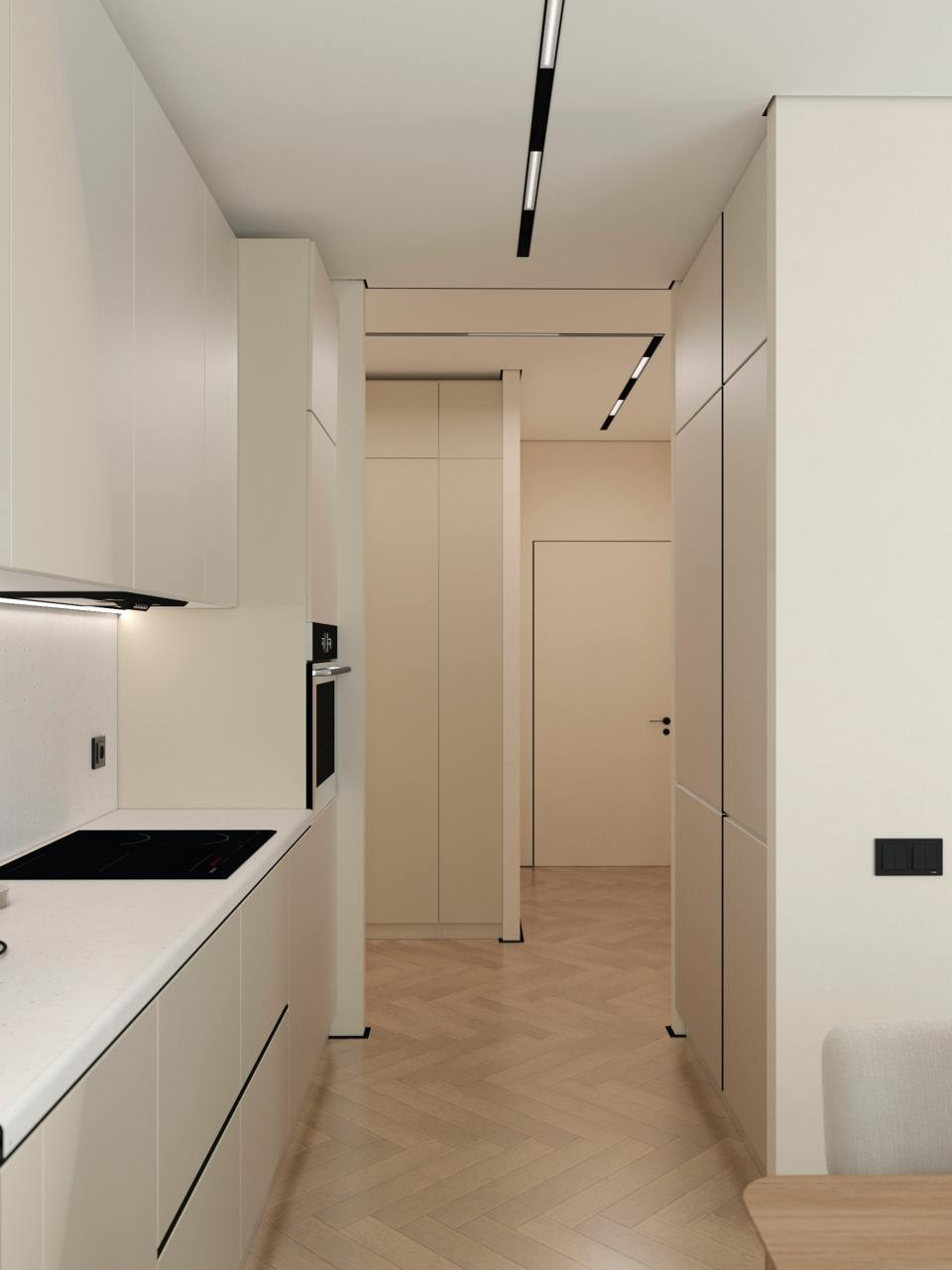 Обложка проекта: Проект кухни-гостинной