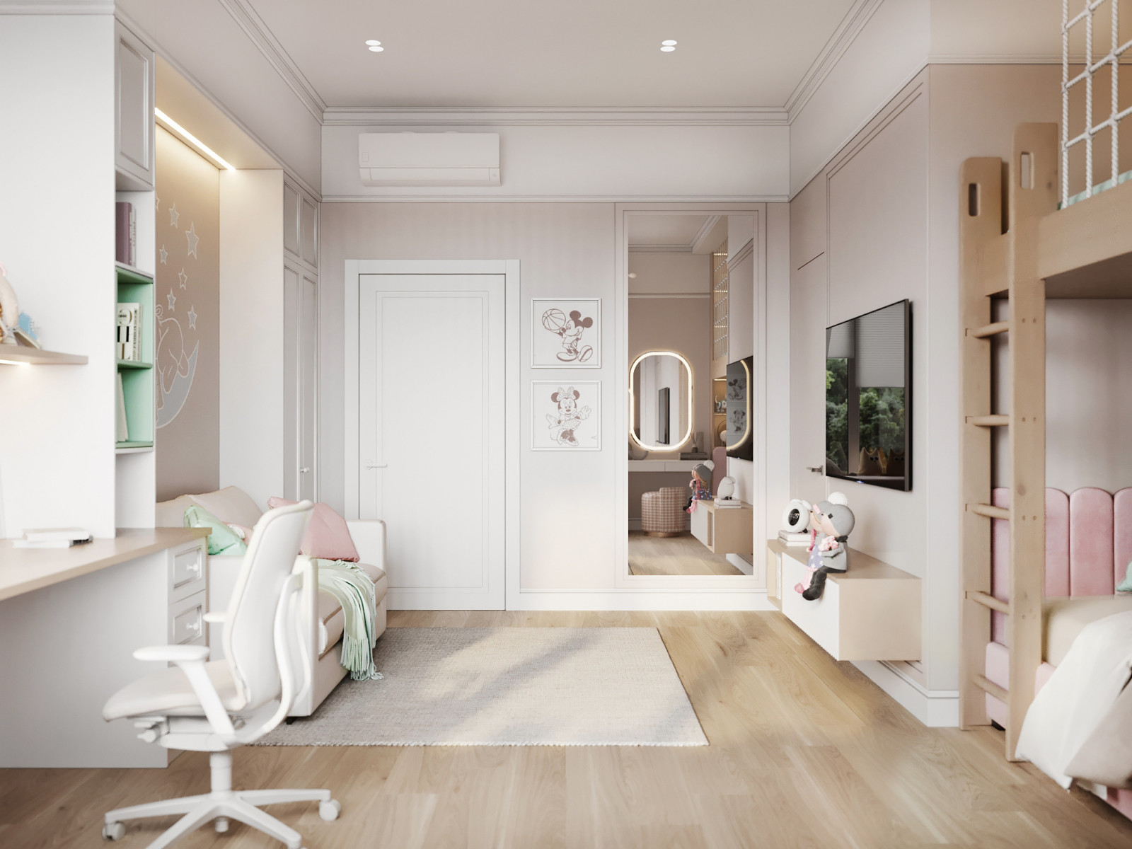 интерьер детской для девочки