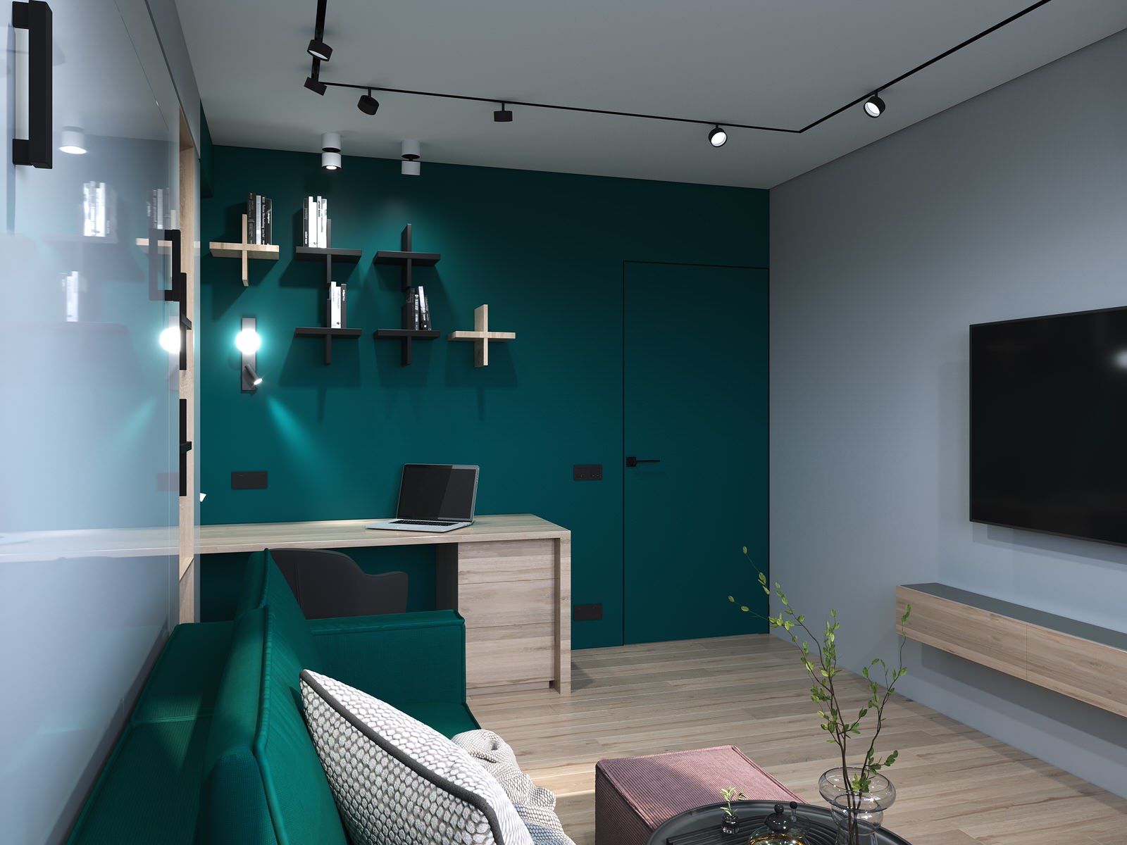 Жилая квартира для молодой семьи с ребенком, 51,64кв.м.