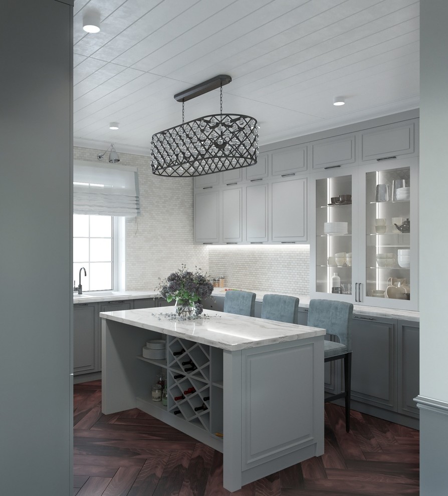 Дизайн интерьера кухни в пос.Ямное, Воронежская область