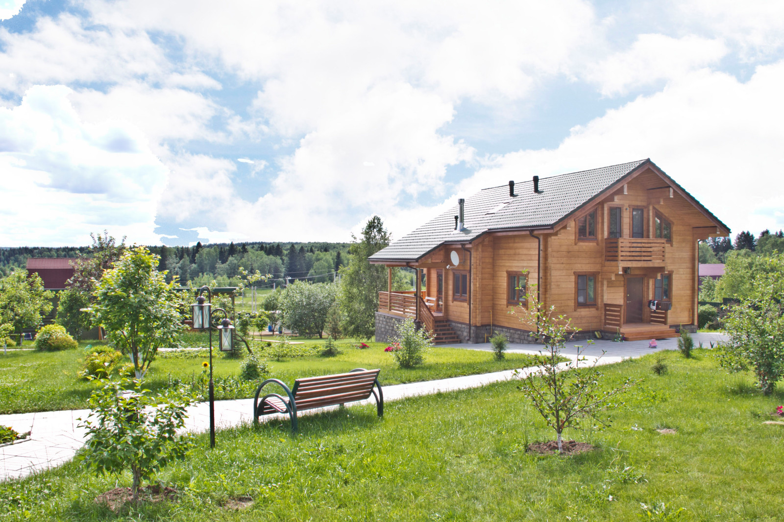 Обложка проекта: Деревянный дом из клееного бруса СП-4 (GOOD WOOD)