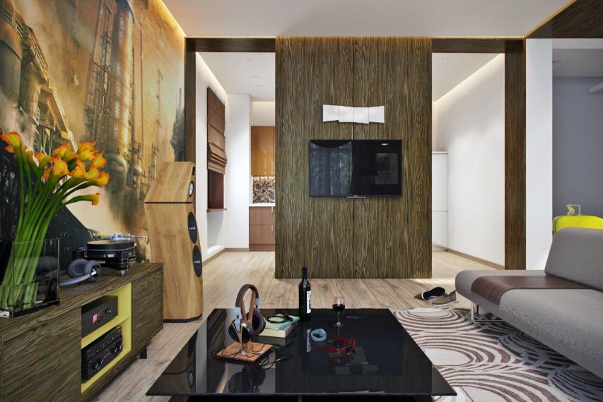 Интерьер загородного дома в Подмосковье.