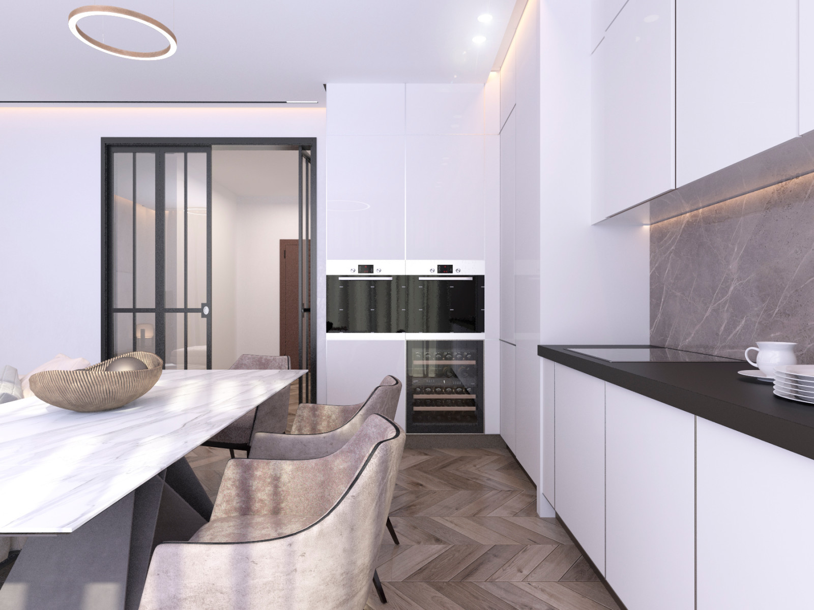 Дизайн-проект 4х комнатной квартиры г. Москва, ЖК Кутузов Life