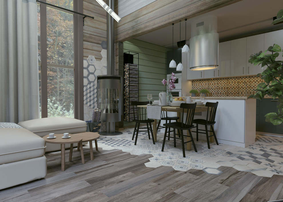 Интерьеры дома из бруса