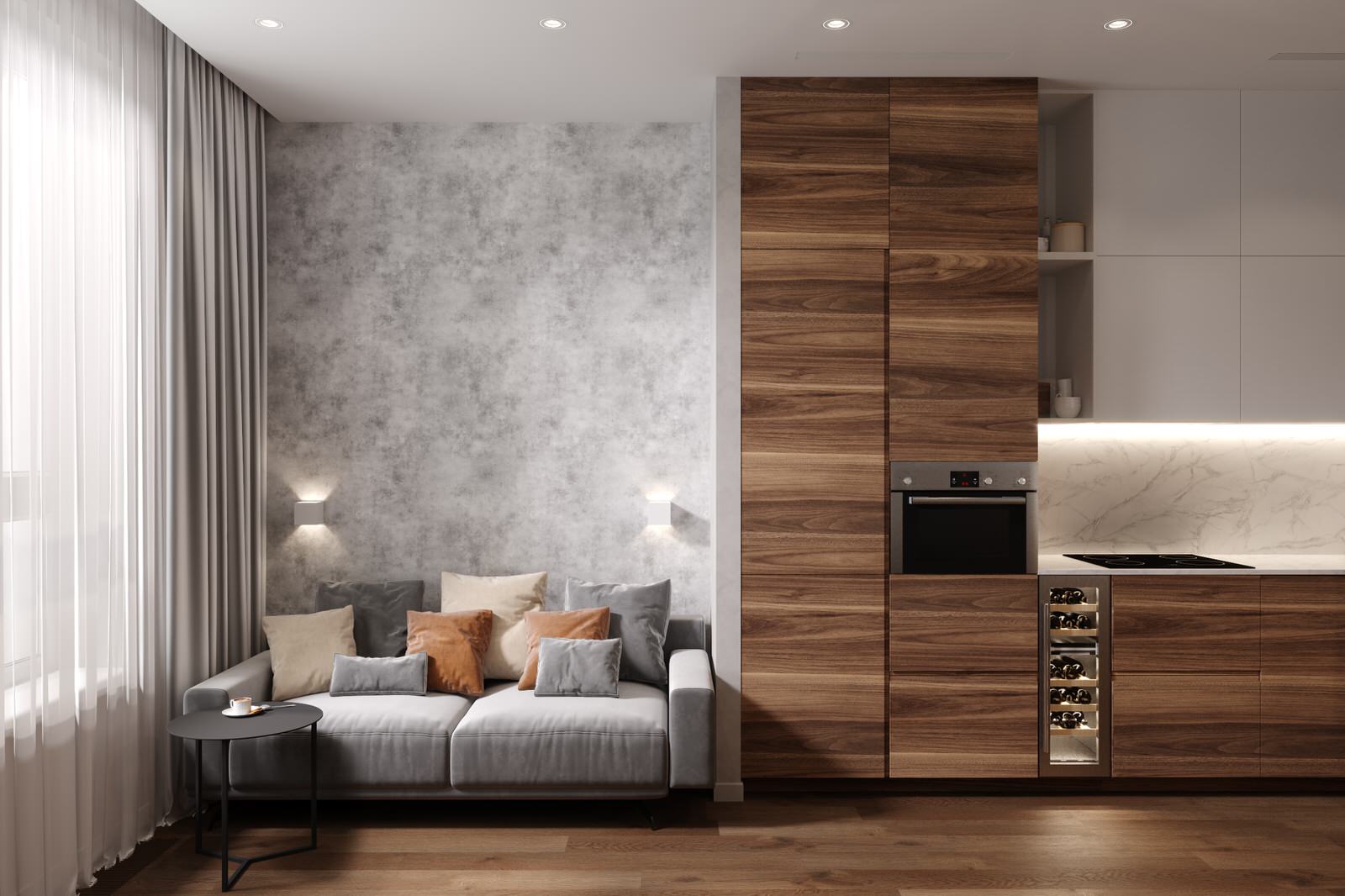 Квартира 71 кв.м. в современном стиле в ЖК «Сердце столицы».