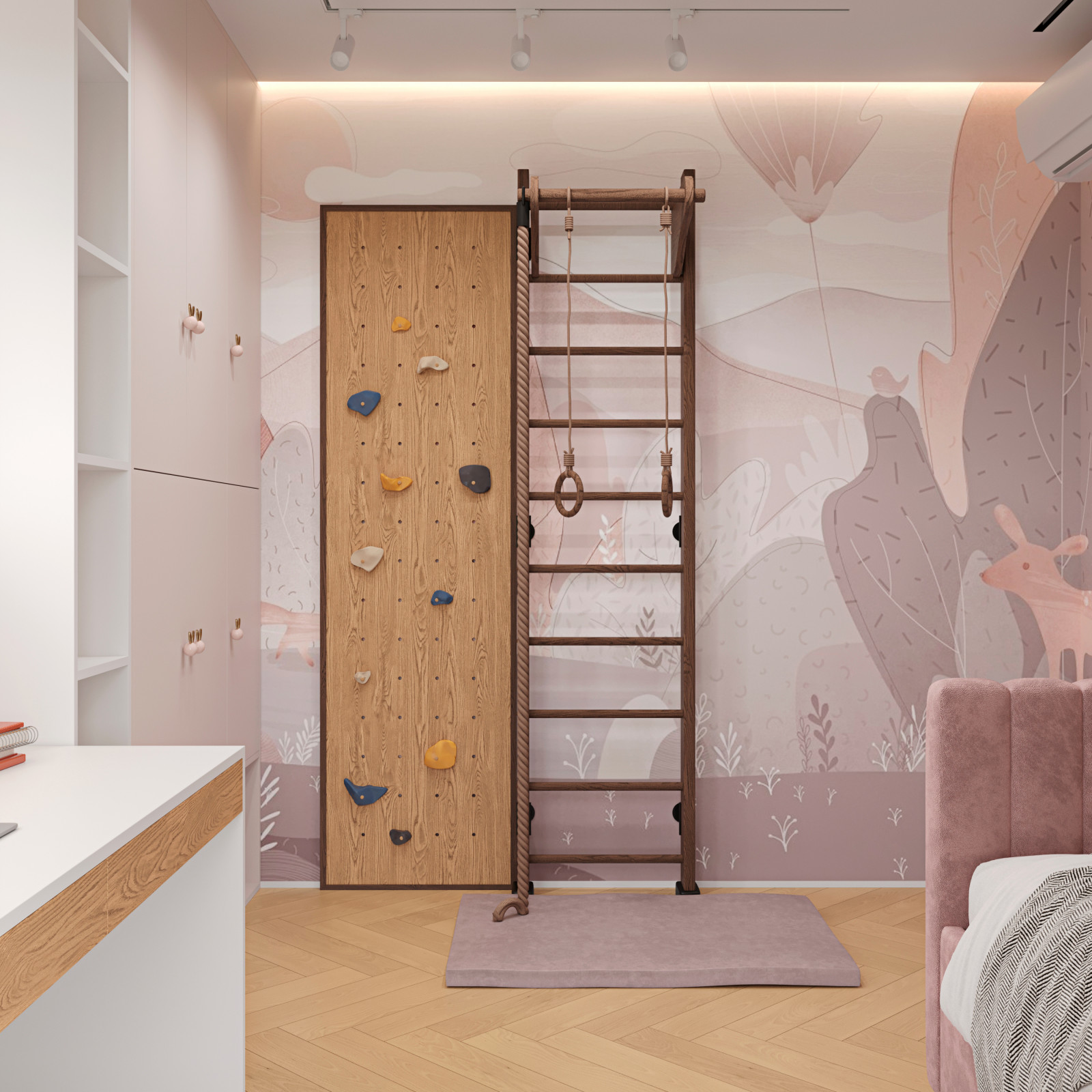 Обложка проекта: ДЕТСКАЯ КОМНАТА ДЛЯ ДЕВОЧКИ