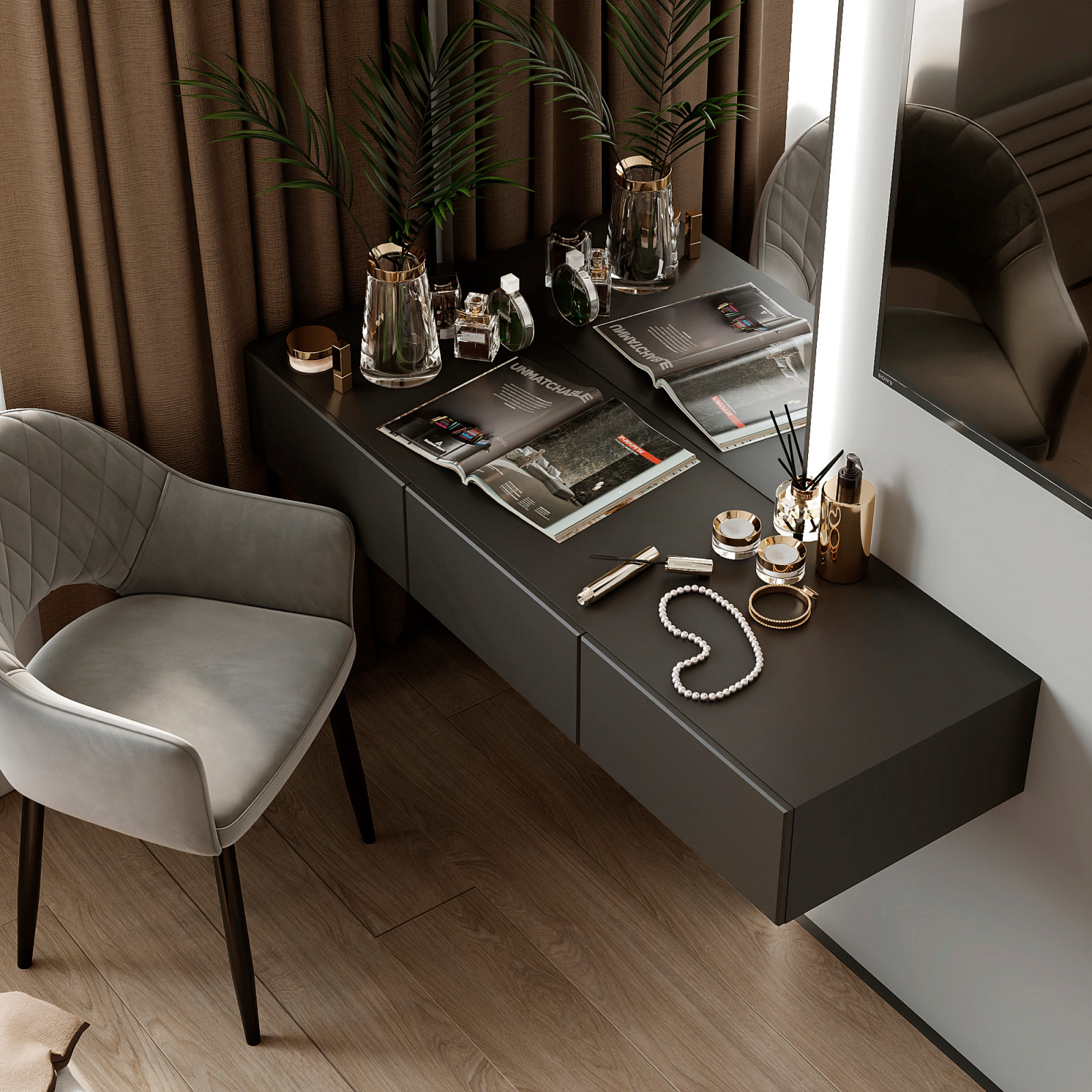 Проект интерьера в современной классике