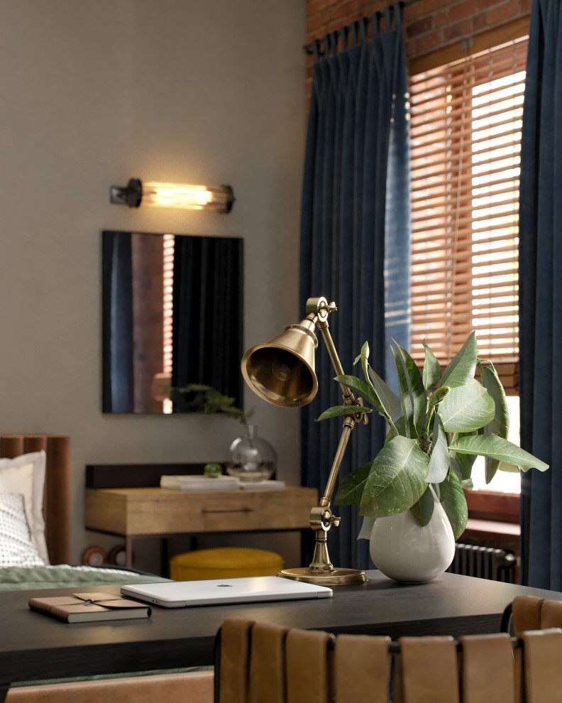 Спальня с библиотекой