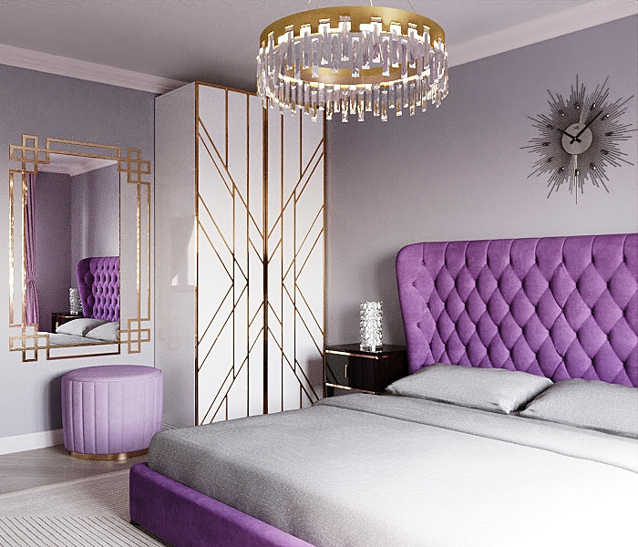 Спальня в арт-деко