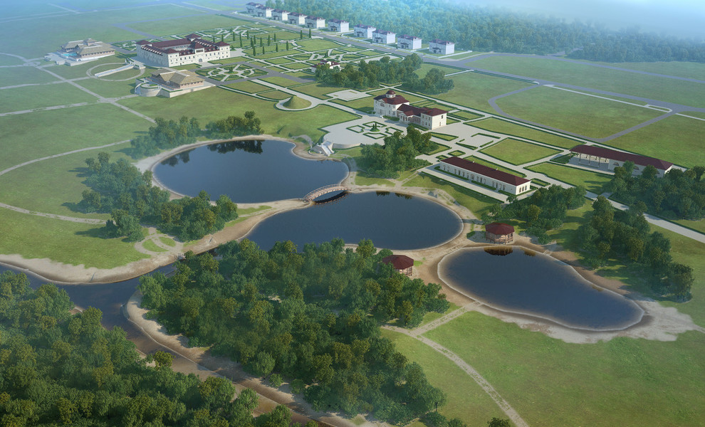 Реконструкция и строительство усадьбы. Общий вид