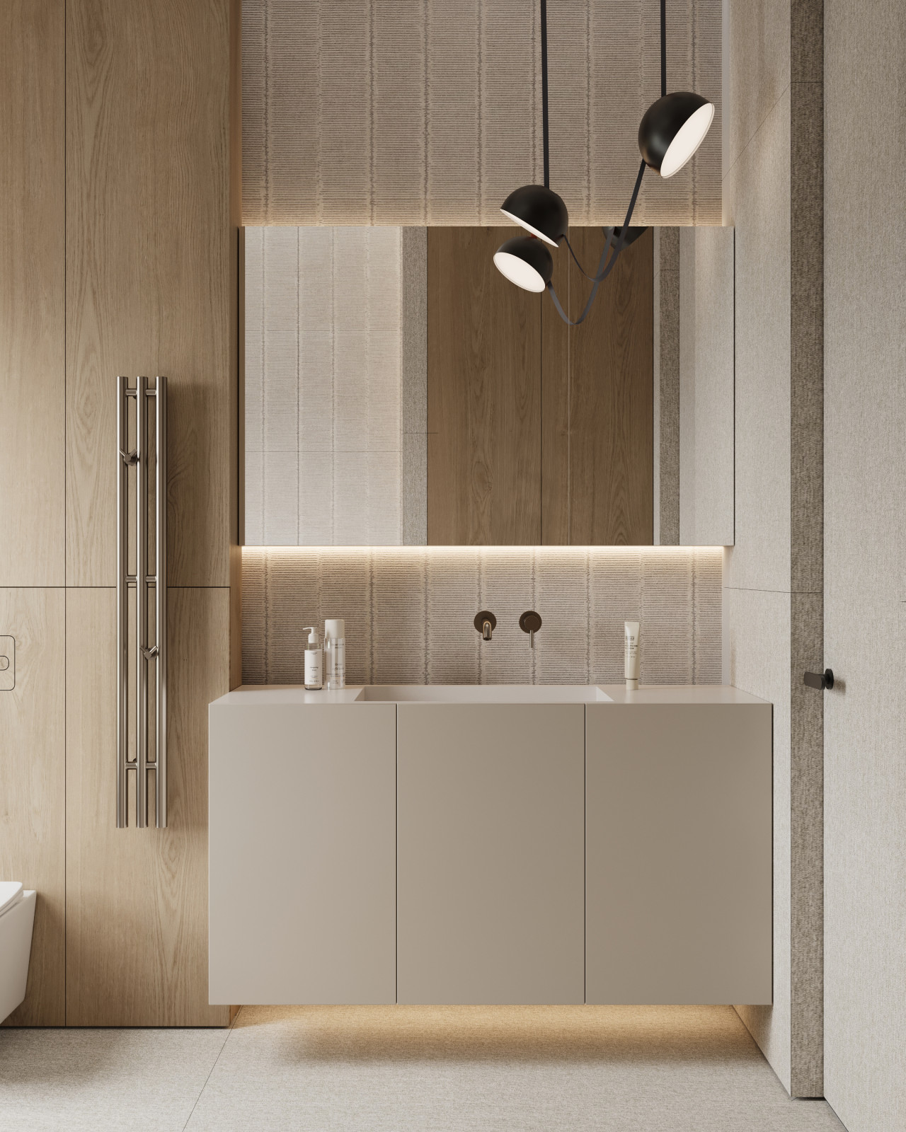 Обложка проекта: Коттедж (240 кв). Детский санузел