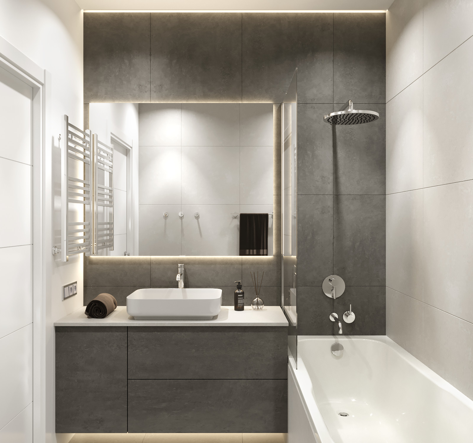 Обложка проекта: Проект квартиры в Москве 61 м.кв