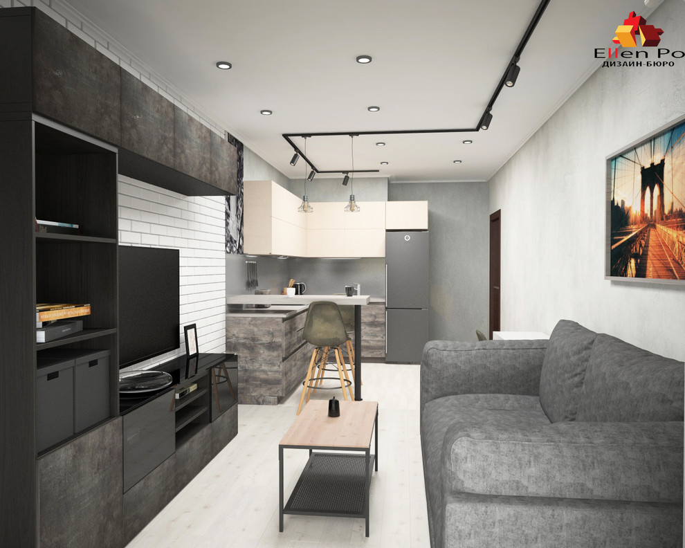 Квартира студия в стиле Лофт