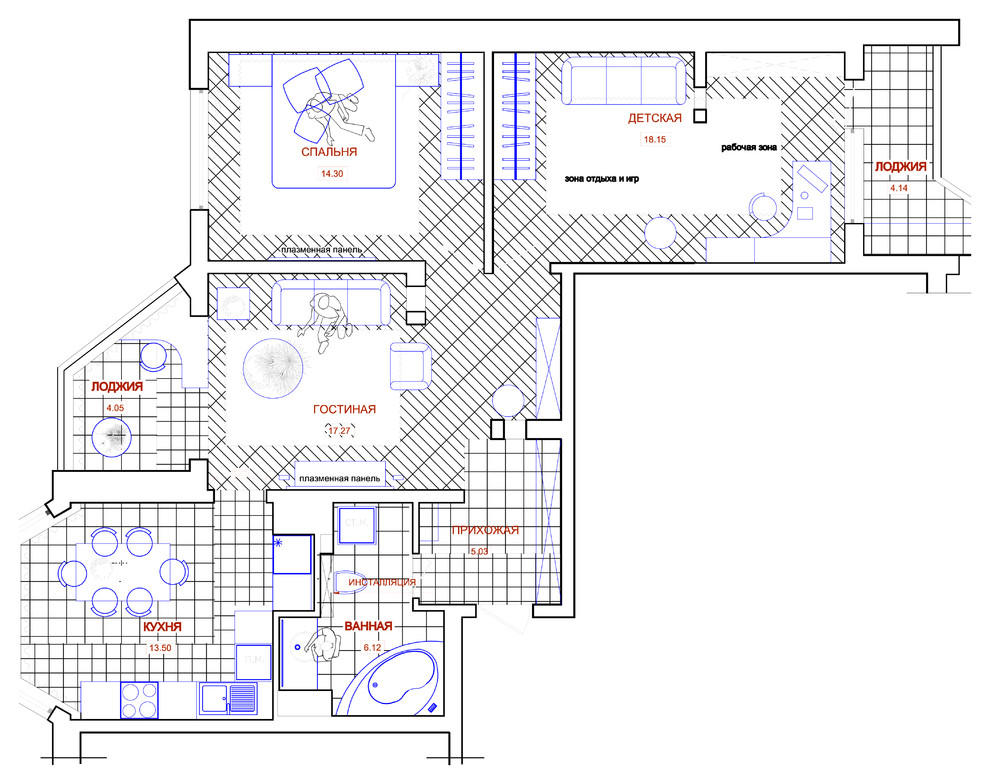 Обложка проекта: Уютная жизнь втроем в П44-Т