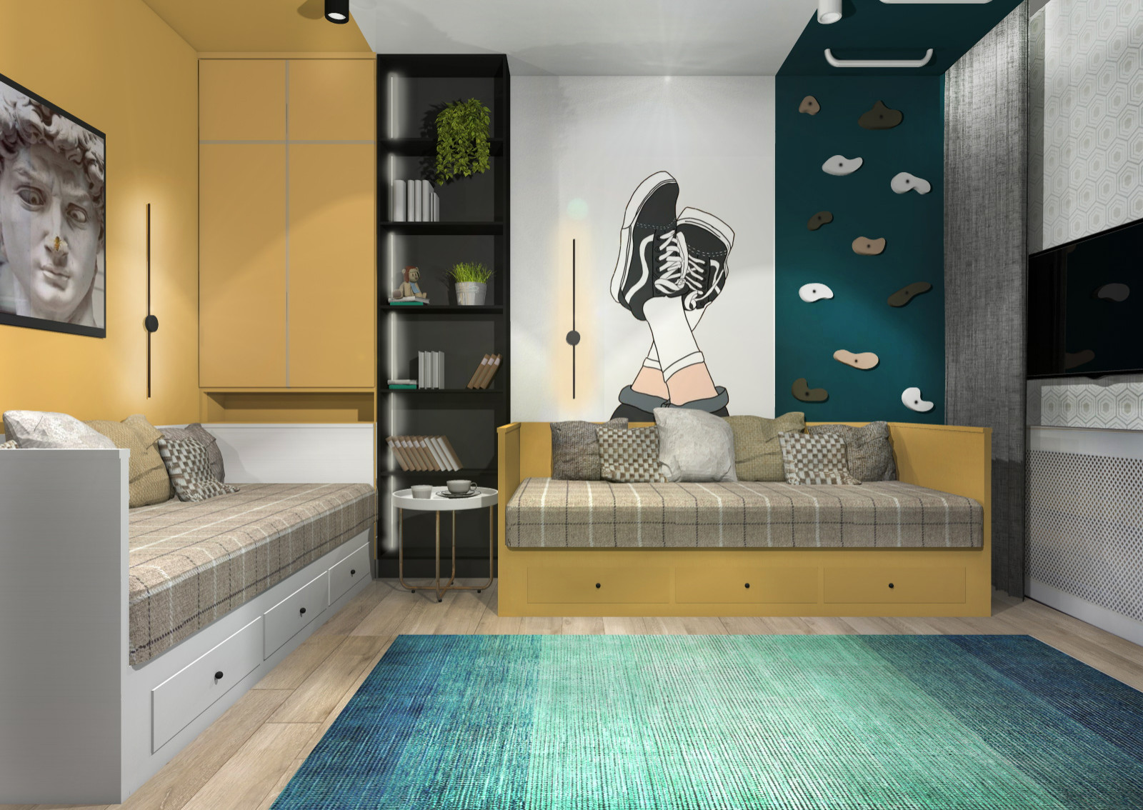 Солнечная детская для двух мальчишек