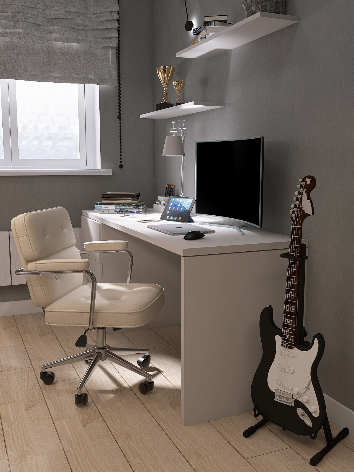 КУХНЯ-ГОСТИНАЯ + СПАЛЬНЯ И КОМНАТА ДЛЯ СЫНА 54 КВ.М.