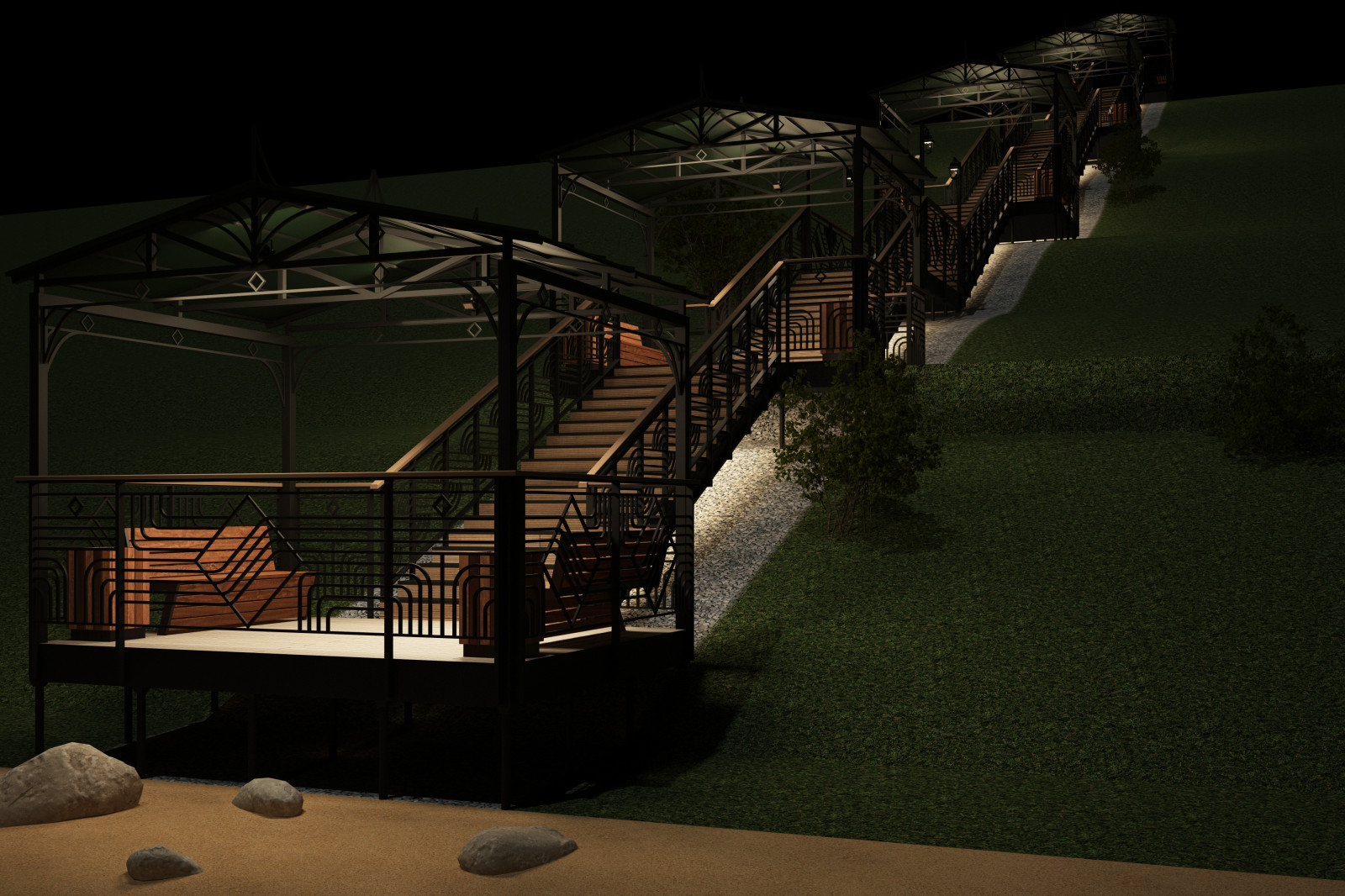 Проект лестницы в исторической части г. Тутаева