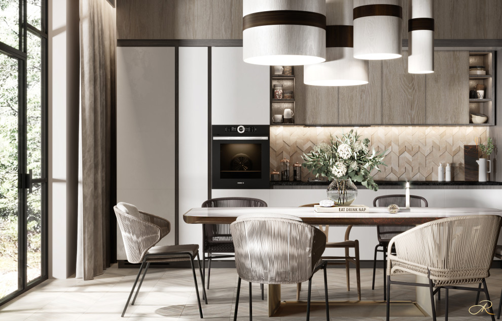 Обложка проекта: Дизайн проект кухни "Лесной житель"