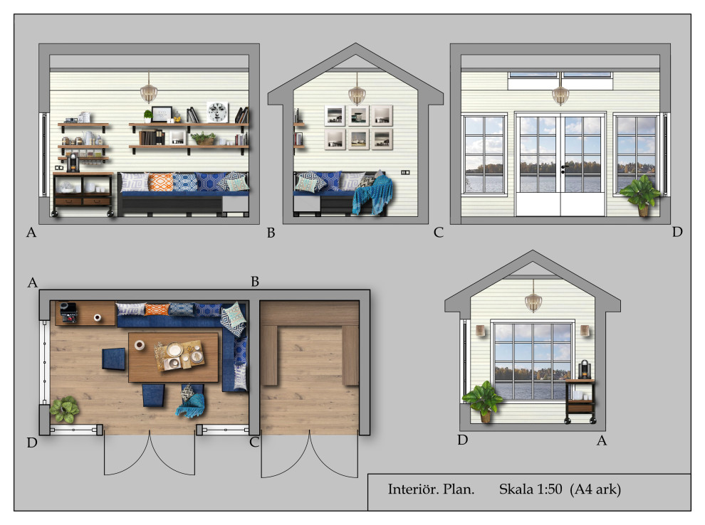 Обложка проекта: Petite maison de vacances en Suède (Friggebod)