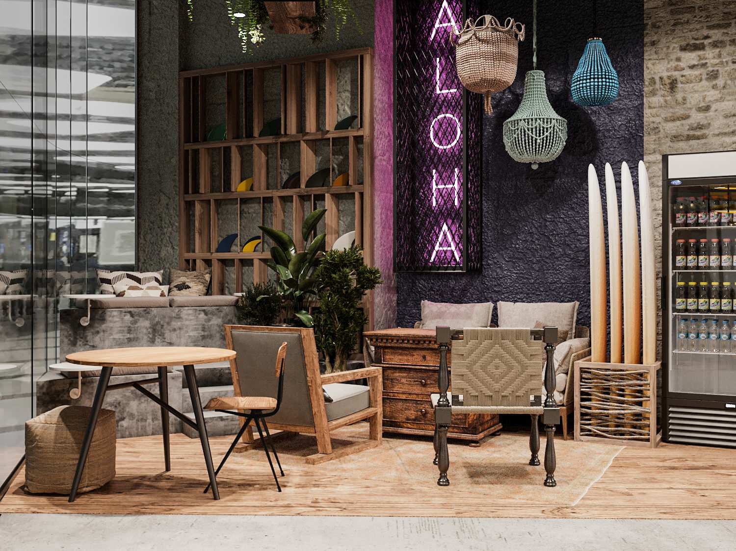 Дизайн кафе Spot4 (Башня Федерации)