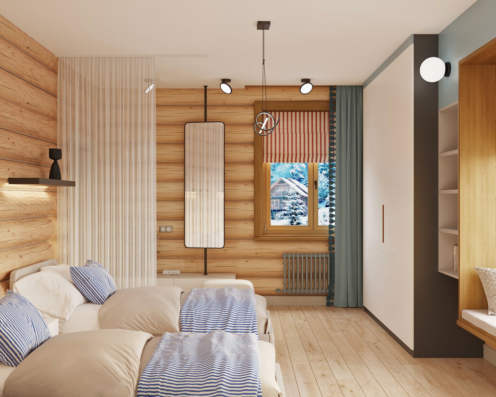 Дизайн проект дома из рубленного бревна