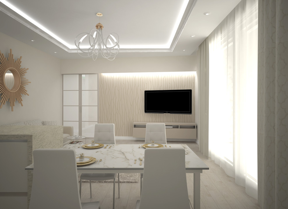 Дизайн интерьера кухни-студии