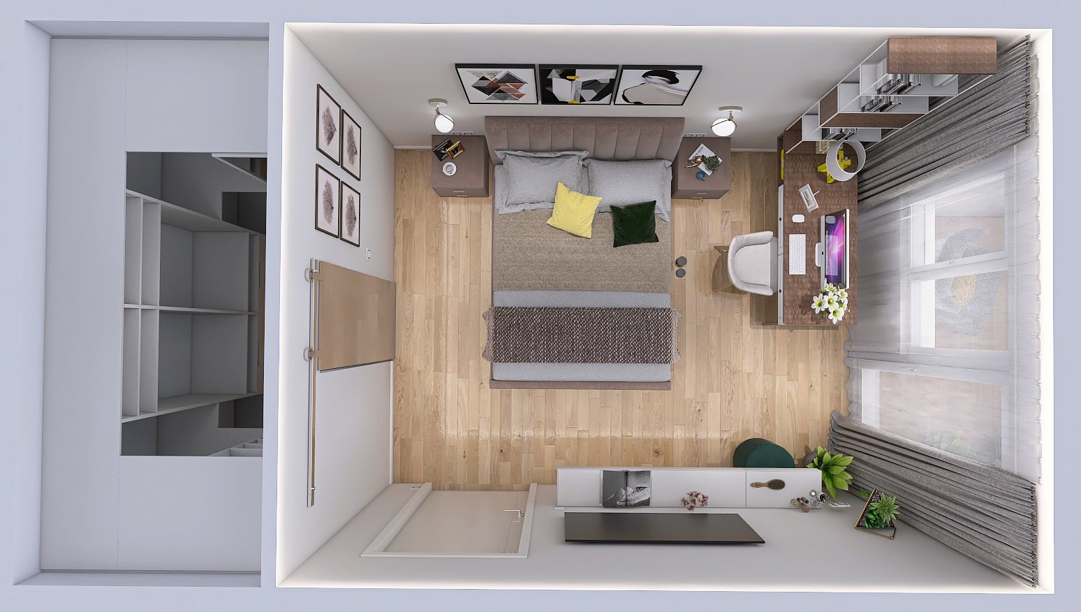 Обложка проекта: 2-х комнатная квартира в панельном доме ул. Аврора