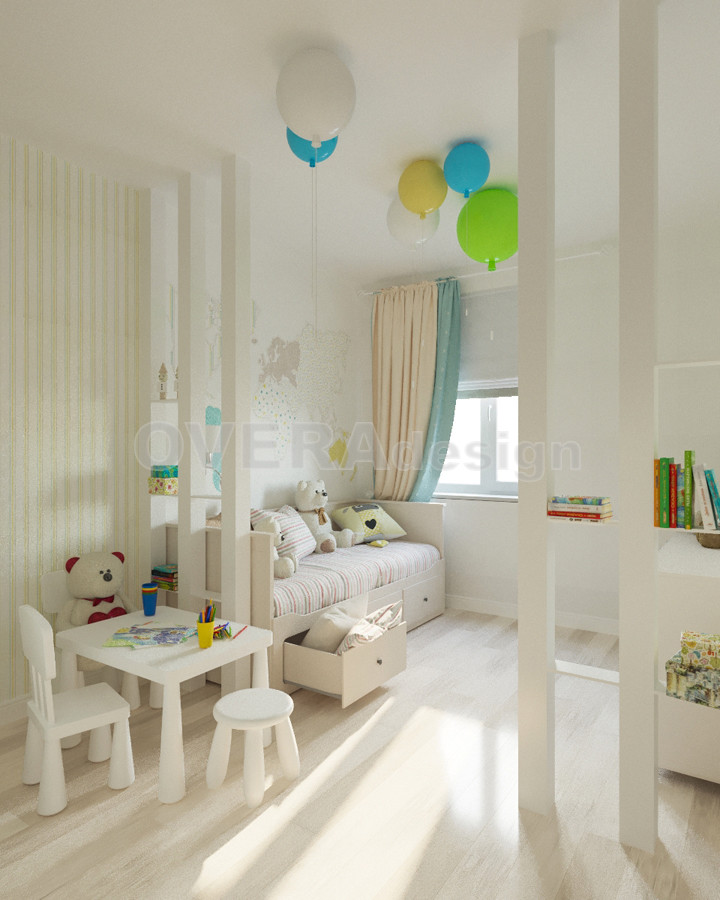 Проект 3х комнатной квартиры в стиле фьюжн