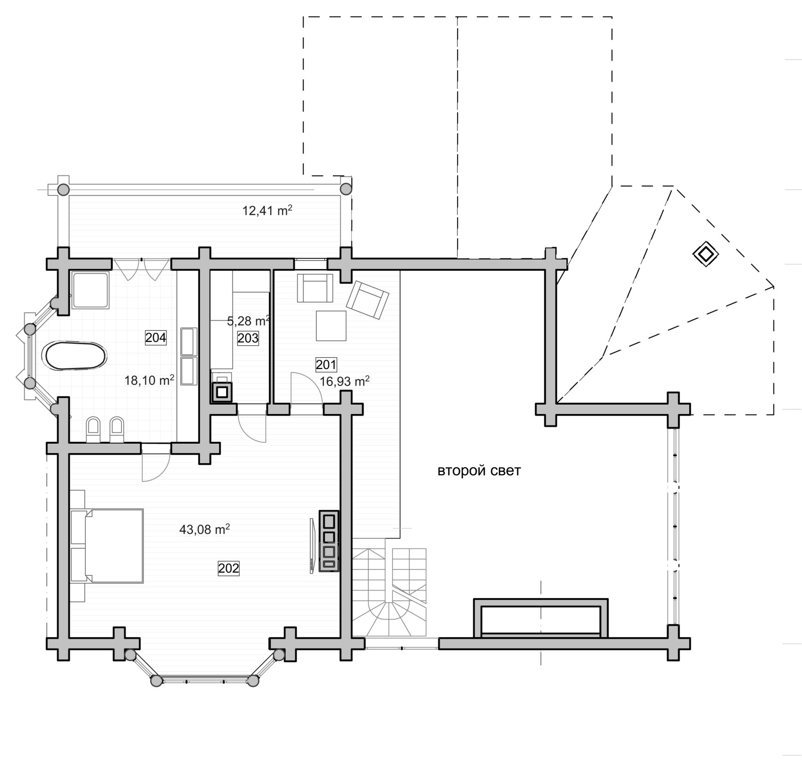 Проект бани - гостевого дома