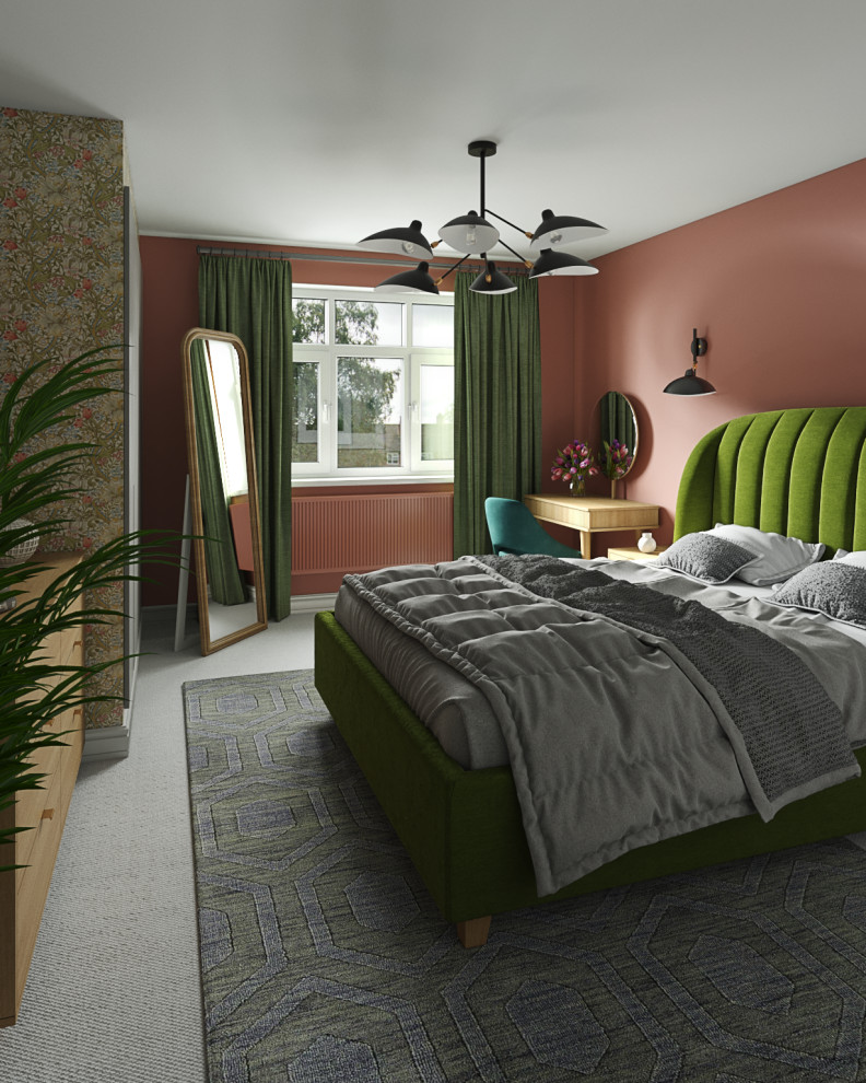 Bedroom for a web-designer in a detached house