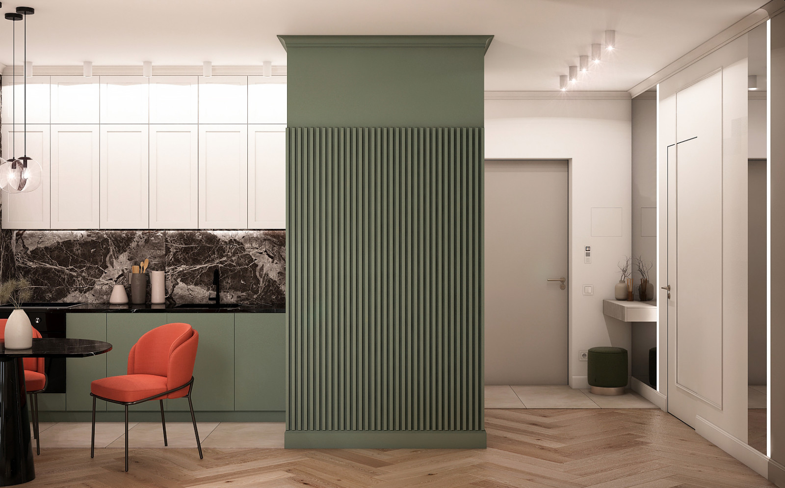 Кухня-гостиная "Фисташка"