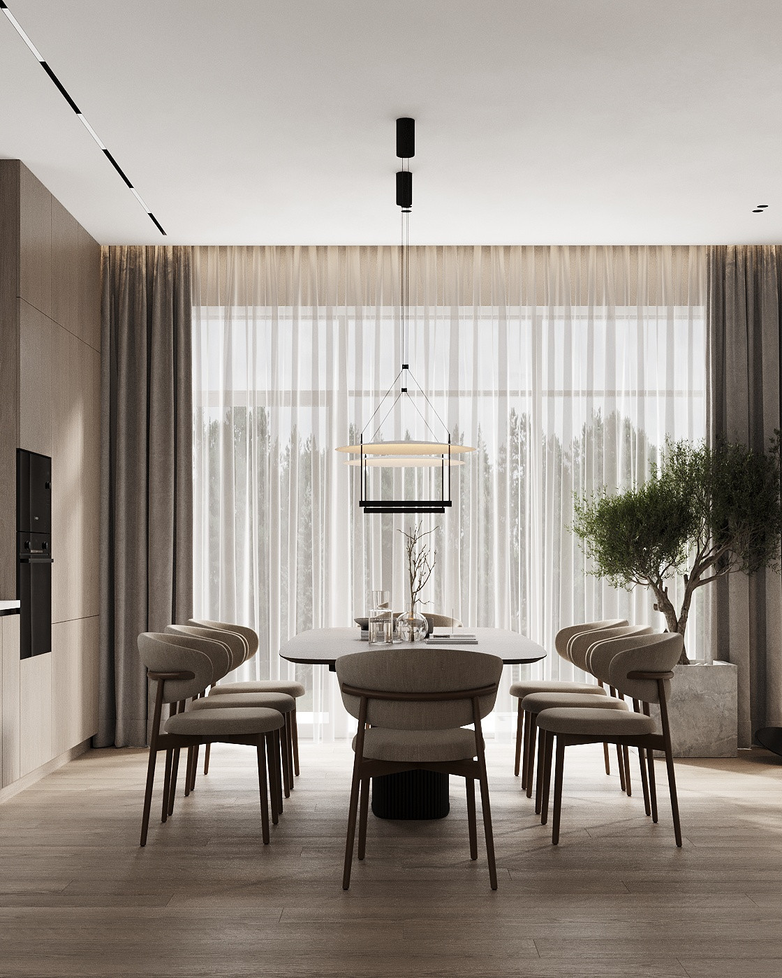 Проект интерьера для загородного дома в коттеджном поселке "Петровские озера"