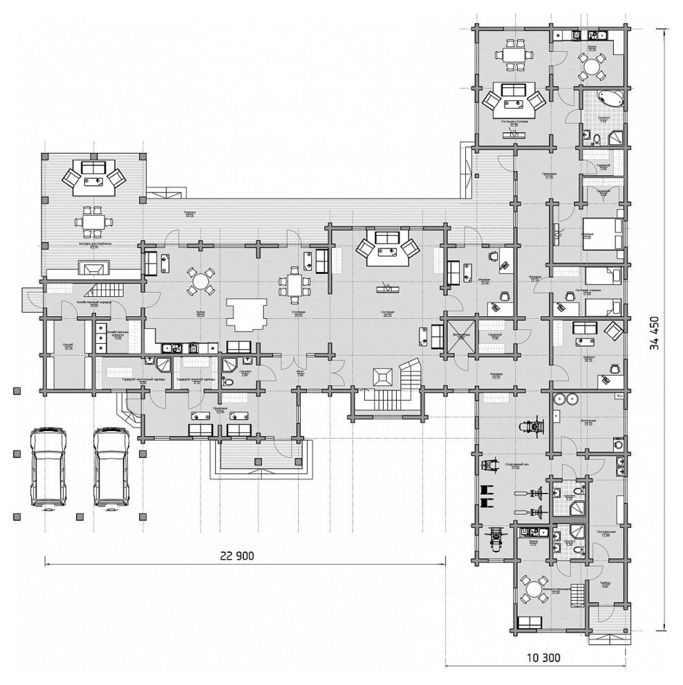 Дом из клееного бруса "Бенилюкс"
