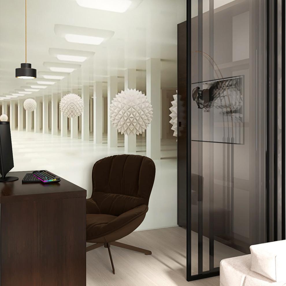 рабочая зона в гостиной