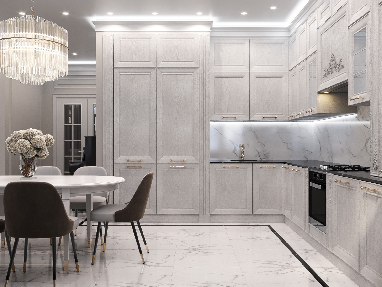 Дизайн интерьера трёхкомнатной квартиры, г. Рыбинск